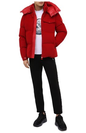 Мужской хлопковый свитшот MONCLER белого цвета по цене 33400 руб., арт. F2-091-8G781-10-8098U | Фото 2 Мужской хлопковый свитшот MONCLER белого цвета, арт. F2-091-8G781-10-8098U | Фото 2