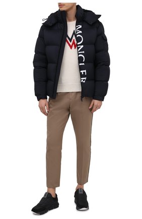 Мужская пуховая куртка maures MONCLER темно-синего цвета по цене 122400 руб., арт. F2-091-1B544-10-53333 | Фото 2 Мужская пуховая куртка maures MONCLER темно-синего цвета, арт. F2-091-1B544-10-53333 | Фото 2