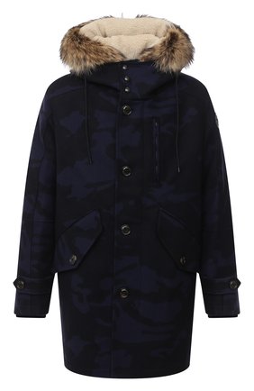 Мужская пуховая парка MONCLER темно-синего цвета по цене 389700 руб., арт. F2-091-1C527-01-54AQA | Фото 1 Мужская пуховая парка MONCLER темно-синего цвета, арт. F2-091-1C527-01-54AQA | Фото 1