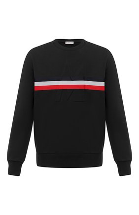Мужской хлопковый свитшот MONCLER черного цвета по цене 46100 руб., арт. F2-091-8G747-20-80985 | Фото 1 Мужской хлопковый свитшот MONCLER черного цвета, арт. F2-091-8G747-20-80985 | Фото 1 (Материал внешний: Хлопок; Длина (для топов): Стандартные; Рукава: Длинные; Принт: С принтом; Мужское Кросс-КТ: свитшот-одежда; Стили: Кэжуэл)