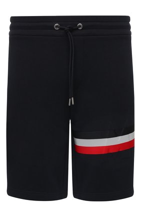 Мужские хлопковые шорты MONCLER темно-синего цвета по цене 36600 руб., арт. F2-091-8H716-10-80985 | Фото 1 Мужские хлопковые шорты MONCLER темно-синего цвета, арт. F2-091-8H716-10-80985 | Фото 1