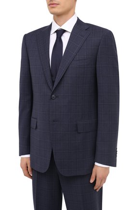Мужской шерстяной костюм CORNELIANI темно-синего цвета по цене 145000 руб., арт. 867315-0817248/92 Q1 | Фото 2 Мужской шерстяной костюм CORNELIANI темно-синего цвета, арт. 867315-0817248/92 Q1 | Фото 2