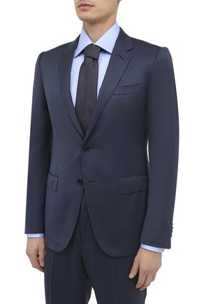 Мужской костюм из шерсти и шелка ERMENEGILDO ZEGNA синего цвета по цене 237500 руб., арт. 816608/21CXA7 | Фото 2 Мужской костюм из шерсти и шелка ERMENEGILDO ZEGNA синего цвета, арт. 816608/21CXA7 | Фото 2