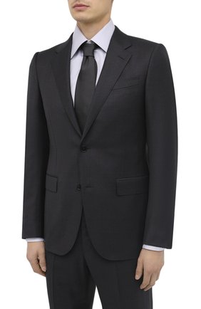 Мужской шерстяной костюм ERMENEGILDO ZEGNA темно-серого цвета по цене 188500 руб., арт. 822078/221225 | Фото 2 Мужской шерстяной костюм ERMENEGILDO ZEGNA темно-серого цвета, арт. 822078/221225 | Фото 2