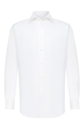 Мужская хлопковая сорочка BRIONI белого цвета по цене 67650 руб., арт. RCA10L/P90C4 | Фото 1 Мужская хлопковая сорочка BRIONI белого цвета, арт. RCA10L/P90C4 | Фото 1 (Рукава: Длинные; Материал внешний: Хлопок; Длина (для топов): Стандартные; Случай: Формальный; Стили: Классический; Воротник: Акула; Манжеты: На пуговицах; Мужское Кросс-КТ: Сорочка-одежда; Принт: Однотонные; Региональные ограничения белый список (Axapta Mercury): RU)