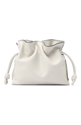 Женский клатч flamenco mini LOEWE белого цвета по цене 119500 руб., арт. A411FC2X05 | Фото 1 Женский клатч flamenco mini LOEWE белого цвета, арт. A411FC2X05 | Фото 1
