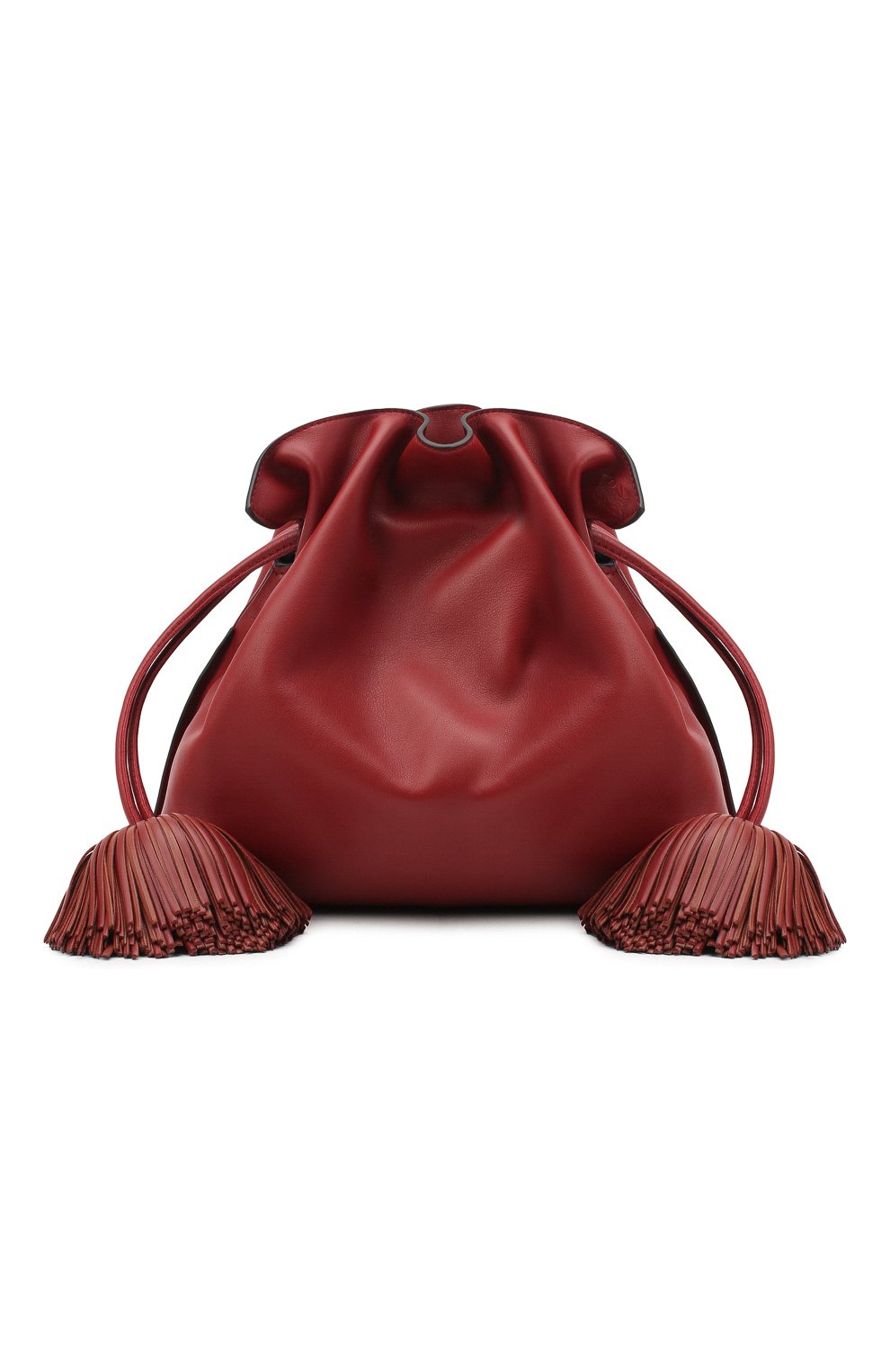 Женский клатч flamenco LOEWE бордового цвета, арт. A411FC1X17 | Фото 1