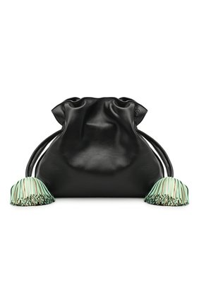 Женский клатч flamenco LOEWE черного цвета по цене 179500 руб., арт. A411FC1X17 | Фото 1 Женский клатч flamenco LOEWE черного цвета, арт. A411FC1X17 | Фото 1