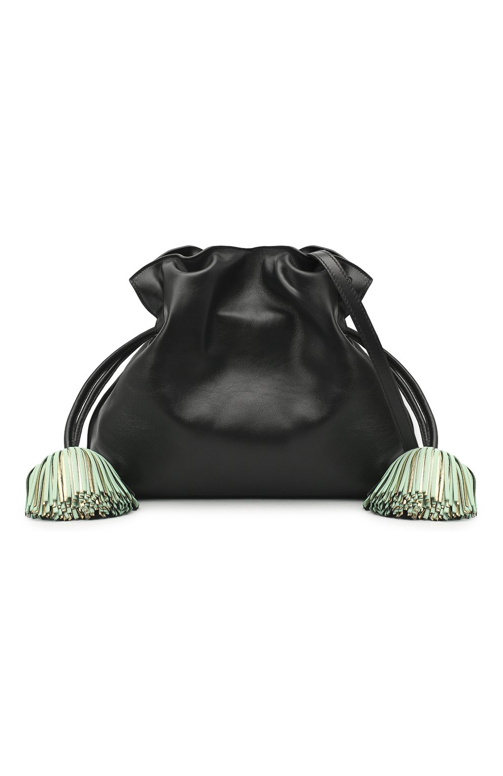 Женский клатч flamenco LOEWE черного цвета по цене 179500 руб., арт. A411FC1X17 | Фото 6 Женский клатч flamenco LOEWE черного цвета, арт. A411FC1X17 | Фото 6