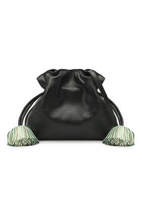Женский клатч flamenco LOEWE черного цвета по цене 179500 руб., арт. A411FC1X17 | Фото 6 Женский клатч flamenco LOEWE черного цвета, арт. A411FC1X17 | Фото 6