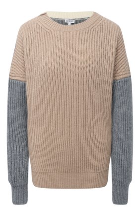 Женский свитер LOEWE бежевого цвета по цене 69300 руб., арт. S540Y14K05 | Фото 1 Женский свитер LOEWE бежевого цвета, арт. S540Y14K05 | Фото 1