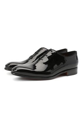 Мужские кожаные оксфорды SANTONI черного цвета по цене 73650 руб., арт. MCCR16229BC3FVERN01 | Фото 1 Мужские кожаные оксфорды SANTONI черного цвета, арт. MCCR16229BC3FVERN01 | Фото 1 (Материал внутренний: Натуральная кожа; Стили: Классический; Мужское Кросс-КТ: Вечерняя обувь; Материал внешний: Кожа)