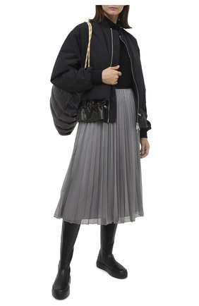 Женская юбка MONCLER серебряного цвета по цене 35800 руб., арт. F2-093-2D711-00-C0580 | Фото 2 Женская юбка MONCLER серебряного цвета, арт. F2-093-2D711-00-C0580 | Фото 2