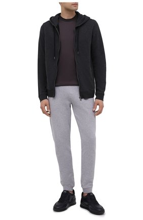Мужские хлопковая футболка ZIMMERLI темно-серого цвета по цене 12500 руб., арт. 286-1447 | Фото 2 Мужские хлопковая футболка ZIMMERLI темно-серого цвета, арт. 286-1447 | Фото 2