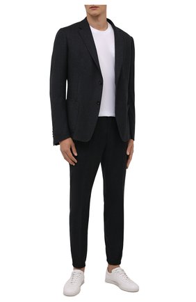Мужской шерстяной костюм Z ZEGNA темно-серого цвета по цене 177000 руб., арт. 824711/2X7YGW | Фото 1 Мужской шерстяной костюм Z ZEGNA темно-серого цвета, арт. 824711/2X7YGW | Фото 1 (Материал внешний: Шерсть; Рукава: Длинные; Костюмы М: Однобортный; Стили: Кэжуэл; Материал подклада: Синтетический материал)