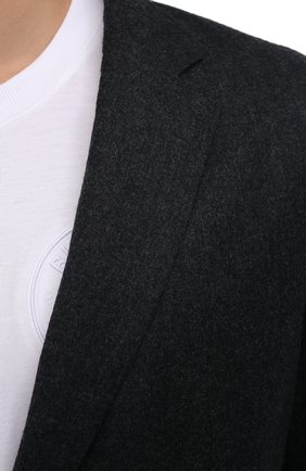 Мужской шерстяной костюм Z ZEGNA темно-серого цвета, арт. 824711/2X7YGW | Фото 6 (Материал внешний: Шерсть; Рукава: Длинные; Костюмы М: Однобортный; Материал подклада: Синтетический материал; Стили: Кэжуэл)