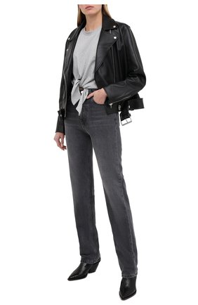 Женская хлопковый топ ISABEL MARANT серого цвета по цене 24350 руб., арт. TS0749-20A036I/BELITA | Фото 2 Женская хлопковый топ ISABEL MARANT серого цвета, арт. TS0749-20A036I/BELITA | Фото 2