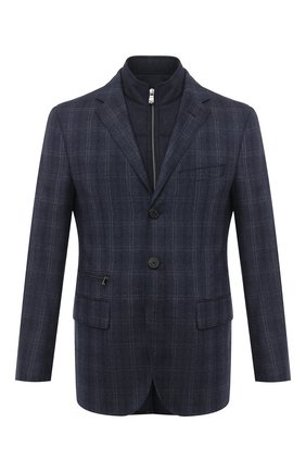 Мужской шерстяной пиджак CORNELIANI темно-синего цвета по цене 136500 руб., арт. 866557-0816406/80 | Фото 1 Мужской шерстяной пиджак CORNELIANI темно-синего цвета, арт. 866557-0816406/80 | Фото 1