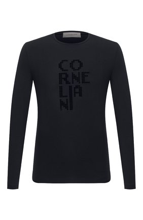 Мужская хлопковый лонгслив CORNELIANI темно-синего цвета по цене 15500 руб., арт. 86G588-0825005/00 | Фото 1 Мужская хлопковый лонгслив CORNELIANI темно-синего цвета, арт. 86G588-0825005/00 | Фото 1
