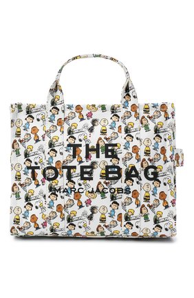 Женский сумка-тоут the traveller small peanuts x marc jacobs MARC JACOBS (THE) белого цвета по цене 27050 руб., арт. M0016660 | Фото 1 Женский сумка-тоут the traveller small peanuts x marc jacobs MARC JACOBS (THE) белого цвета, арт. M0016660 | Фото 1