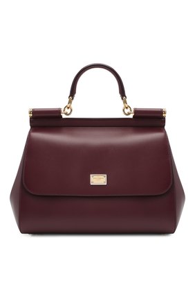 Женская сумка sicily medium DOLCE & GABBANA бордового цвета по цене 142500 руб., арт. BB6002/AW752 | Фото 1 Женская сумка sicily medium DOLCE & GABBANA бордового цвета, арт. BB6002/AW752 | Фото 1