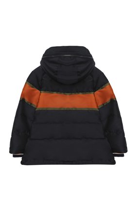 Детский пуховая куртка DOLCE & GABBANA темно-синего цвета по цене 55900 руб., арт. L4JB1P/G7WWL/2-6 | Фото 2 Детский пуховая куртка DOLCE & GABBANA темно-синего цвета, арт. L4JB1P/G7WWL/2-6 | Фото 2