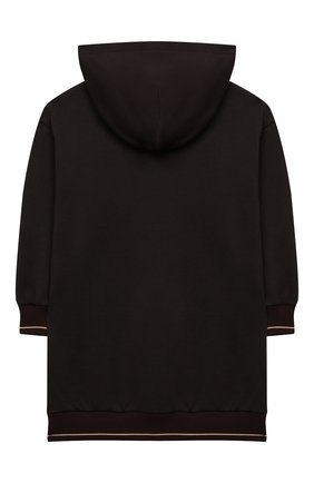 Детское хлопковое платье DOLCE & GABBANA темно-коричневого цвета по цене 31550 руб., арт. L5JD1X/G7XRR/2-6 | Фото 2 Детское хлопковое платье DOLCE & GABBANA темно-коричневого цвета, арт. L5JD1X/G7XRR/2-6 | Фото 2