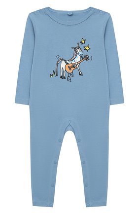 Детский комплект из двух комбинезонов STELLA MCCARTNEY голубого цвета по цене 6910 руб., арт. 601489/SPJ10 | Фото 5 Детский комплект из двух комбинезонов STELLA MCCARTNEY голубого цвета, арт. 601489/SPJ10 | Фото 5