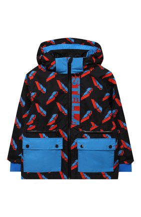 Детского куртка с капюшоном STELLA MCCARTNEY разноцветного цвета по цене 19600 руб., арт. 601435/SPK39 | Фото 1 Детского куртка с капюшоном STELLA MCCARTNEY разноцветного цвета, арт. 601435/SPK39 | Фото 1 (Рукава: Длинные; Материал подклада: Синтетический материал; Материал внешний: Синтетический материал; Ростовка одежда: 9 лет | 134 см, 2 года | 92 см, 3 года | 98 см, 4 года | 104 см, 5 лет | 110 см, 7 лет | 122 см)