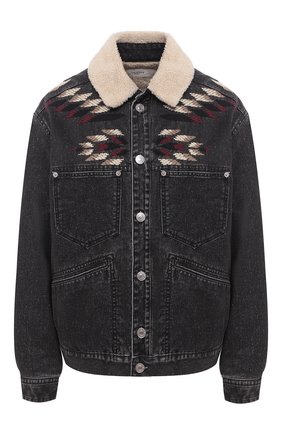 Женская джинсовая куртка ISABEL MARANT ETOILE темно-серого цвета по цене 49950 руб., арт. VE1400-20A037E/JARNA | Фото 1 Женская джинсовая куртка ISABEL MARANT ETOILE темно-серого цвета, арт. VE1400-20A037E/JARNA | Фото 1