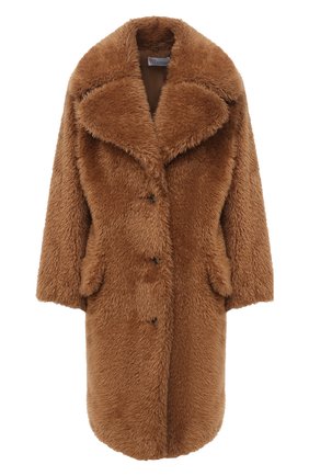 Женская шуба из экомеха REDVALENTINO бежевого цвета по цене 79950 руб., арт. UR0CAC65/5DE | Фото 1 Женская шуба из экомеха REDVALENTINO бежевого цвета, арт. UR0CAC65/5DE | Фото 1