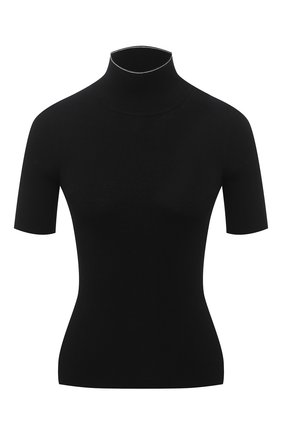 Женская водолазка из вискозы OFF-WHITE черного цвета по цене 53200 руб., арт. 0WHF010E20KNI0011000 | Фото 1 Женская водолазка из вискозы OFF-WHITE черного цвета, арт. 0WHF010E20KNI0011000 | Фото 1