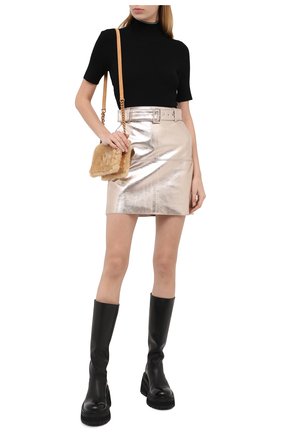 Женская водолазка из вискозы OFF-WHITE черного цвета по цене 53200 руб., арт. 0WHF010E20KNI0011000 | Фото 2 Женская водолазка из вискозы OFF-WHITE черного цвета, арт. 0WHF010E20KNI0011000 | Фото 2