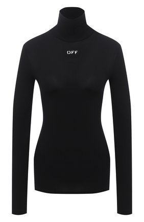 Женская водолазка OFF-WHITE черного цвета по цене 24450 руб., арт. 0WAD122E20FAB0011001 | Фото 1 Женская водолазка OFF-WHITE черного цвета, арт. 0WAD122E20FAB0011001 | Фото 1
