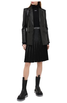 Женская водолазка OFF-WHITE черного цвета по цене 24450 руб., арт. 0WAD122E20FAB0011001 | Фото 2 Женская водолазка OFF-WHITE черного цвета, арт. 0WAD122E20FAB0011001 | Фото 2