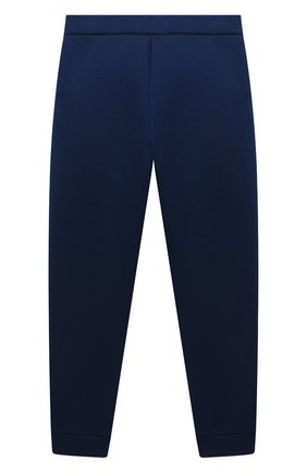 Детские джоггеры EMPORIO ARMANI синего цвета по цене 18850 руб., арт. 6H4P84/1JDSZ | Фото 2 Детские джоггеры EMPORIO ARMANI синего цвета, арт. 6H4P84/1JDSZ | Фото 2 (Материал внешний: Синтетический материал, Вискоза; Мальчики Кросс-КТ: Брюки-одежда, Джоггеры-одежда; Региональные ограничения белый список (Axapta Mercury): RU; Ростовка одежда: 10 - 11 лет | 140 - 146см, 13 - 15 лет | 158 см, 16 лет | 164 см, 7 лет | 122 см, 8 лет | 128 см)