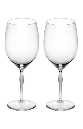 Набор из 2-х бокалов для вина bordeaux 100 points LALIQUE прозрачного цвета, арт. 10332200 | Фото 1 (Интерьер_коллекция: 100 Points; Ограничения доставки: fragile-2)
