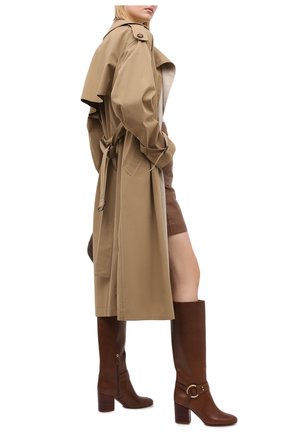 Женские кожаные сапоги demi CHLOÉ коричневого цвета по цене 109500 руб., арт. CHC20A361L4 | Фото 2 Женские кожаные сапоги demi CHLOÉ коричневого цвета, арт. CHC20A361L4 | Фото 2