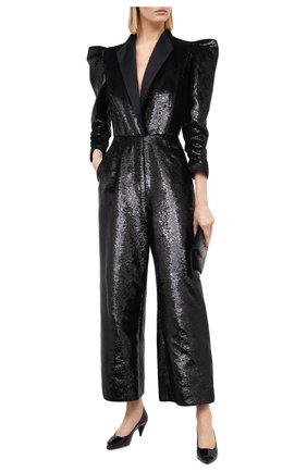 Женский комбинезон с пайетками ZUHAIR MURAD черного цвета по цене 299500 руб., арт. JSP20309/EMSE004 | Фото 2 Женский комбинезон с пайетками ZUHAIR MURAD черного цвета, арт. JSP20309/EMSE004 | Фото 2