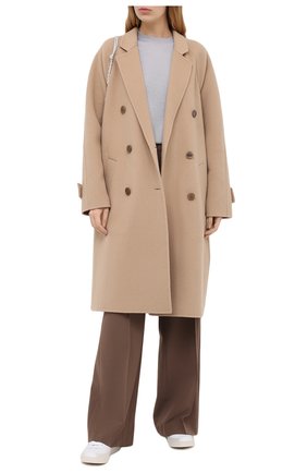 Женская топ из кашемира и шелка KITON серого цвета по цене 77150 руб., арт. D50708013 | Фото 2 Женская топ из кашемира и шелка KITON серого цвета, арт. D50708013 | Фото 2