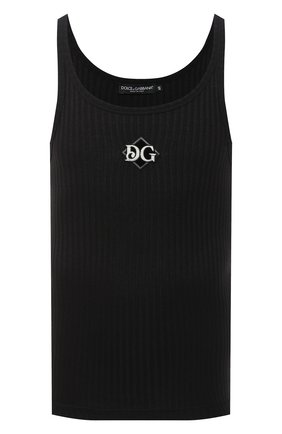 Мужская майка DOLCE & GABBANA черного цвета по цене 29900 руб., арт. G8MK4Z/HU7GS | Фото 1 Мужская майка DOLCE & GABBANA черного цвета, арт. G8MK4Z/HU7GS | Фото 1