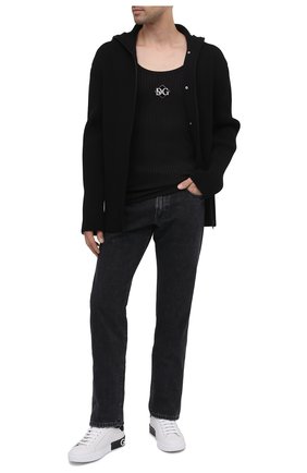 Мужская майка DOLCE & GABBANA черного цвета по цене 29900 руб., арт. G8MK4Z/HU7GS | Фото 2 Мужская майка DOLCE & GABBANA черного цвета, арт. G8MK4Z/HU7GS | Фото 2