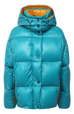 Женский пуховая куртка MONCLER бирюзового цвета по цене 122000 руб., арт. F2-093-1A51N-00-C0067 | Фото 1 Женский пуховая куртка MONCLER бирюзового цвета, арт. F2-093-1A51N-00-C0067 | Фото 1