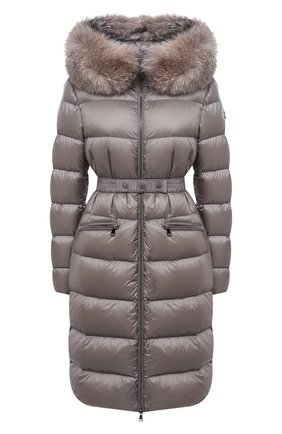 Женский пуховик MONCLER серого цвета по цене 179300 руб., арт. F2-093-1C202-02-C0229 | Фото 1 Женский пуховик MONCLER серого цвета, арт. F2-093-1C202-02-C0229 | Фото 1