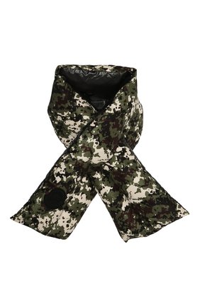 Женский пуховый шарф MONCLER хаки цвета по цене 28100 руб., арт. F2-093-3C518-00-54AND | Фото 1 Женский пуховый шарф MONCLER хаки цвета, арт. F2-093-3C518-00-54AND | Фото 1