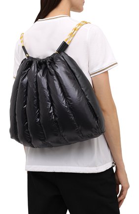 Женский рюкзак seashell MONCLER черного цвета, арт. F2-09B-5A501-10-02SK8 | Фото 2 (Размер: large; Материал: Текстиль; Стили: Кэжуэл)
