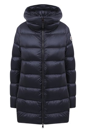 Женский пуховик MONCLER темно-синего цвета по цене 122000 руб., арт. F2-093-1C203-80-C0229 | Фото 1 Женский пуховик MONCLER темно-синего цвета, арт. F2-093-1C203-80-C0229 | Фото 1