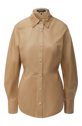 Женская кожаная рубашка ISABEL MARANT бронзового цвета по цене 199500 руб., арт. HT1643-20A002I/XIA0 | Фото 1 Женская кожаная рубашка ISABEL MARANT бронзового цвета, арт. HT1643-20A002I/XIA0 | Фото 1