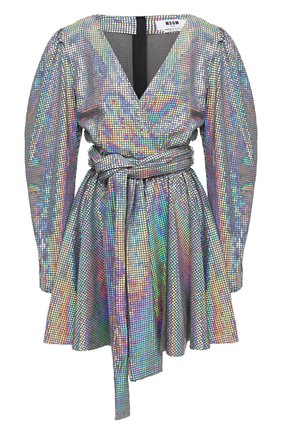 Женское платье MSGM серебряного цвета по цене 39950 руб., арт. 2941MDA152 207662 | Фото 1 Женское платье MSGM серебряного цвета, арт. 2941MDA152 207662 | Фото 1
