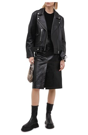 Женская юбка MSGM черного цвета по цене 32800 руб., арт. 2941MDD22 207670 | Фото 2 Женская юбка MSGM черного цвета, арт. 2941MDD22 207670 | Фото 2